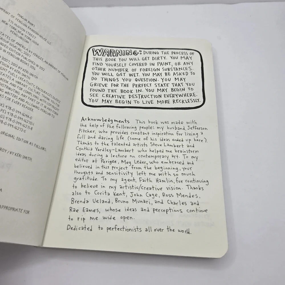 Wreck This Journal By Kerri Smith Prompts On Every Page